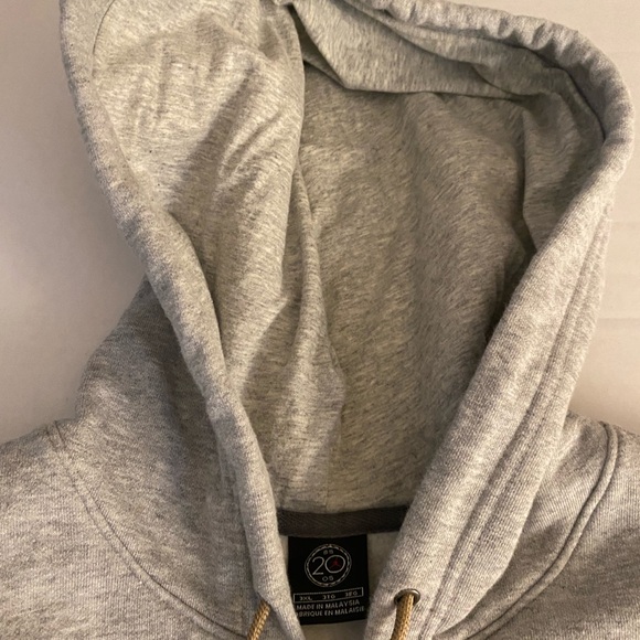 Air Jordan Air Jordan Legacy Zip up Gray Green Zip-Up Hoodie with Logo 3XL - Picture 3 of 8